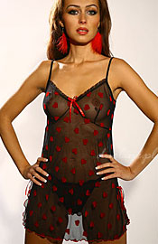 Komplet Hearts koszulka + stringi