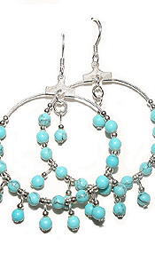 Kolczyki Milla Turkusowe K�ko 10