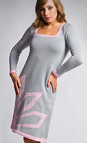 Sukienka MKM Azalia szara