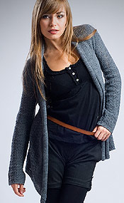 Sweter MKM Rosa szary